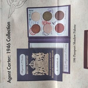 Besame Cosmetics MARVEL Agent Carter Passport Shadow Pallet 1946 Collection New